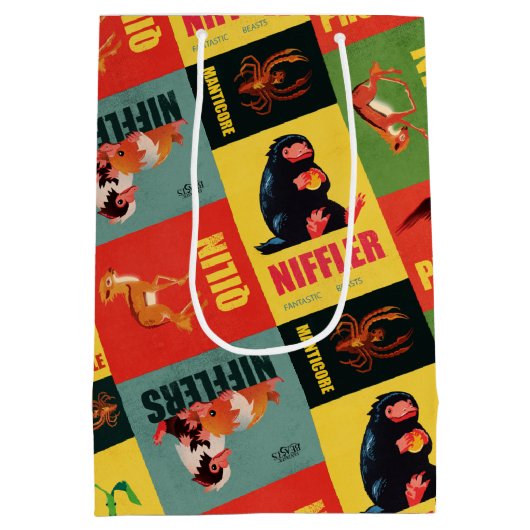 Fantastic Beasts  Pattern Medium Cadeauzakje (Achterkant)