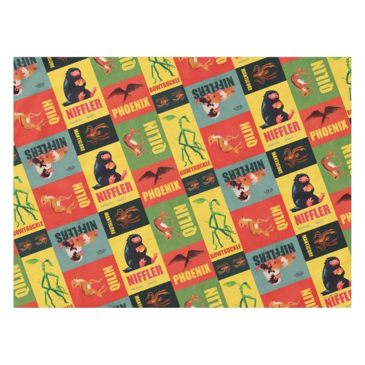 Fantastic Beasts Pattern Tafelkleed (Voorkant (Horizontaal))