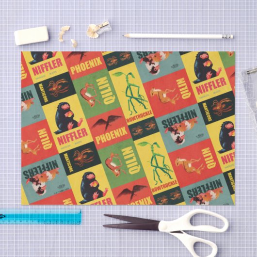 Fantastic Beasts Pattern Tissuepapier (Craft)