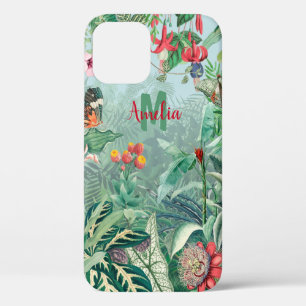 Fantastic Fabulous Tropics Rainforest Monogram iPhone 12 Hoesje