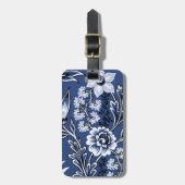 Fantastic Flowers (Blue) Fine Art Bagagelabel (Voorkant verticaal)