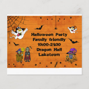 Fantastic Halloween nodigt kinderen uit op feestje Flyer