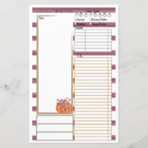 Fantastic Herfst Note Note Day Viewer Planner Inse