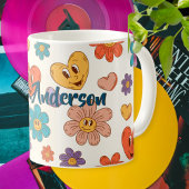 Fantastic personalized retro teacher mug with name