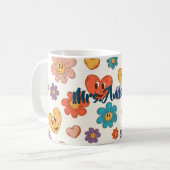 Fantastic personalized retro teacher mug with name (Devant gauche)