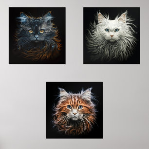 FANTASTICATS Ragdoll Angora Ginger Portraits de ch