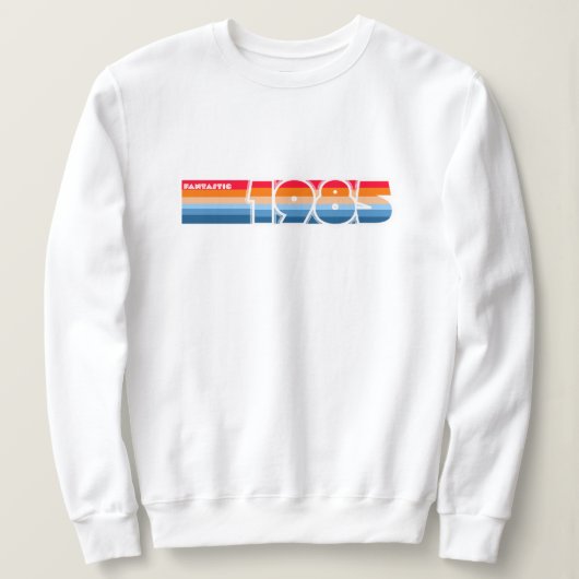 Fantastique 85 Sweatshirts de bande rétro (Design devant)