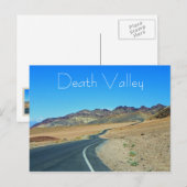Fantastique carte postale de la vallée de la Mort (Devant / Derrière)