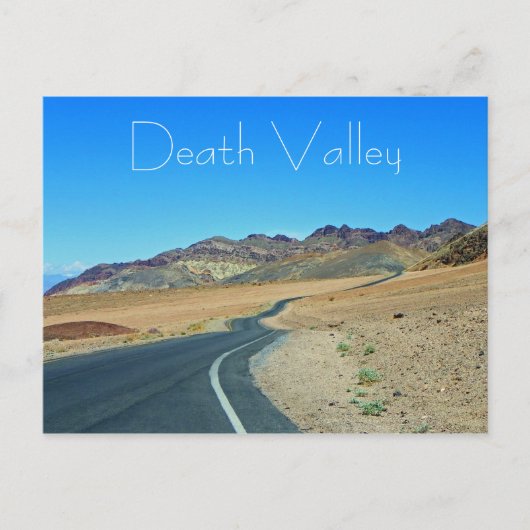 Fantastique carte postale de la vallée de la Mort (Devant)