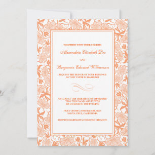 Fantastique Faire-part de mariage florale de Tangé