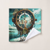 Fantastique horloge vapeur (Gant de toilette)