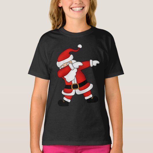 Fantastique Noël Père Noël T-shirt Dabbing (Devant)