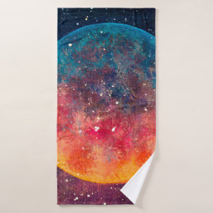 Fantastique peinture à l'huile belle grande planèt