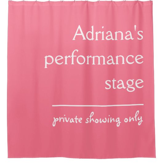 Fantastique rideau de douche couleur et texte pers (Devant)
