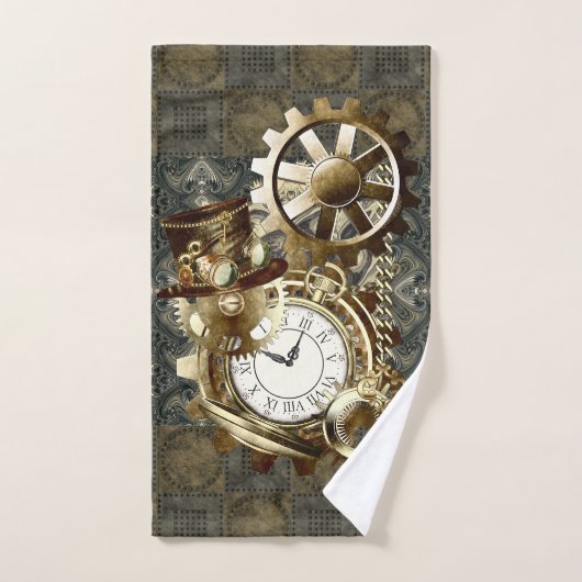 Fantastique Rusty et Gold Steampunk Art (Serviette à main)