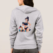 Fantastique sweat - shirt à capuche avec fermeture (Dos)