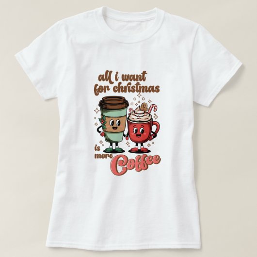 Fantastique T-shirt café de Noël pour les femmes (Design devant)