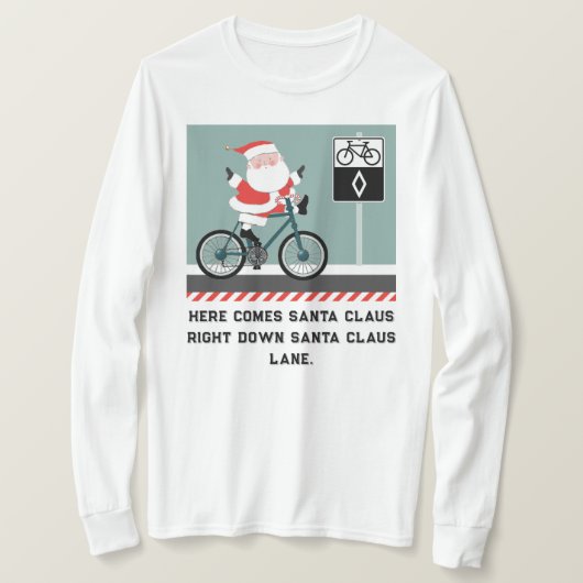 Fantastique T-shirt de Noël à vélo (Design devant)