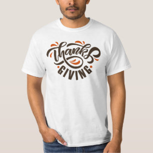 Fantastique T-shirt de typographie Thanksgiving