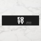 Fantastisch 40ste verjaardagsfeestje waterfles etiket (Enkel label)