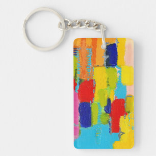 Fantastisch Abstract schilderen door Kris Taylor Sleutelhanger