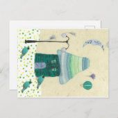 Fantastisch, afspeelbaar Briefkaart met Tiny House (Voorkant / Achterkant)