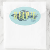 Fantastisch Beasts Kelpie Ovale Sticker (Tas)