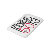Fantastisch bij 50 Red Bath Mat (Gekanteld)