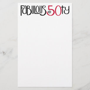 Fantastisch bij 50-rood banketbakkerij briefpapier