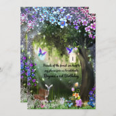 Fantastisch bosbeboste partij kaart (Voorkant / Achterkant)