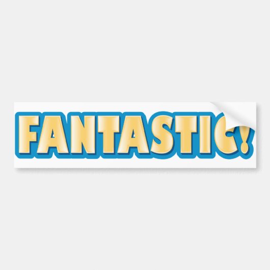 Fantastisch! Bumpersticker (Voorkant)