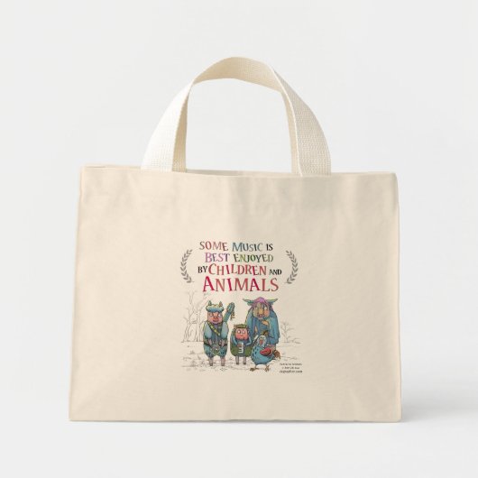 Fantastisch dierlijk merk Band Mini Tote Bag (Voorkant)
