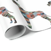 Fantastisch dikke daandog Geometric Silhouette Pse Cadeaupapier (Rol Hoek)