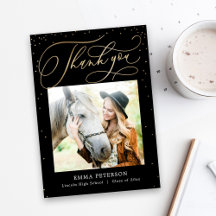 Fantastisch EDITABLE COLOR Afstuderen Dank u wel