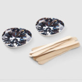 Fantastisch Elegant Diamond Gem-Afbeelding Handwaaier (Niet-gemonteerd)