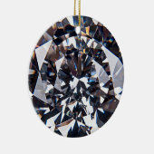Fantastisch Elegant Diamond Gem-Afbeelding Keramisch Ornament (Rechts)