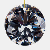 Fantastisch Elegant Diamond Gem-Afbeelding Keramisch Ornament (Achterkant)