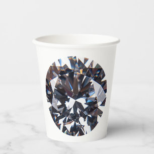 Fantastisch Elegant Diamond Gem-Afbeelding Papieren Bekers