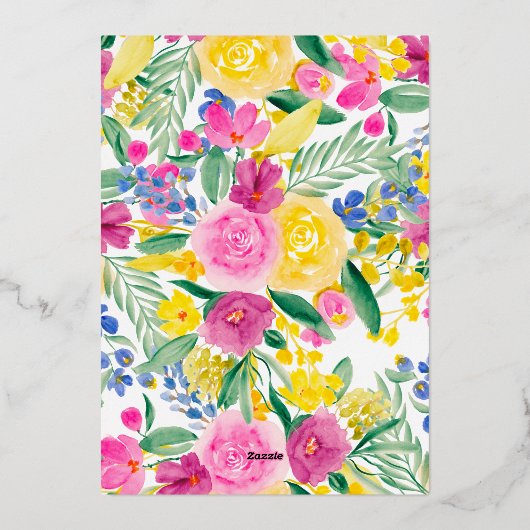 Fantastisch felland waterverf bruiloft folie uitnodiging