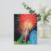 Fantastisch Fireworks-Briefkaart Briefkaart (Staand voorkant)