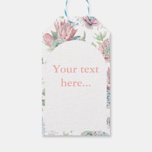 Fantastisch Florals Dank je Label Cadeaulabel (Achterkant)