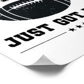 Fantastisch Football is gewoon echt Poster (Hoek)