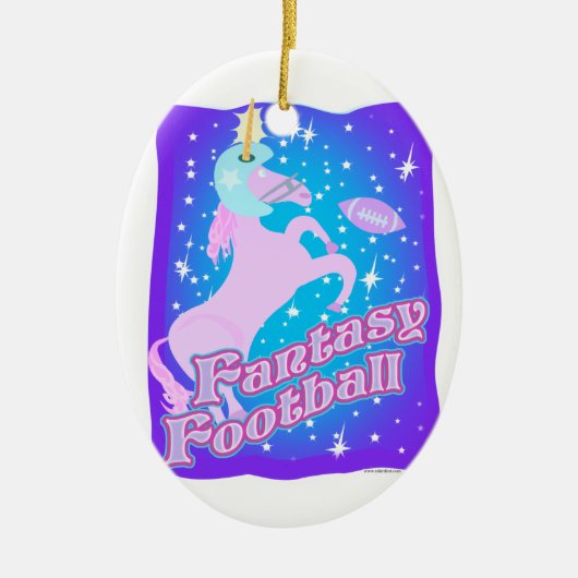 Fantastisch Football Keramisch Ornament (Voorkant)