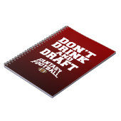 Fantastisch Football - Niet Drinken en ontwerpen Notitieboek (Linkerzijde)