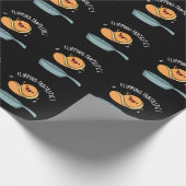 Fantastisch Funny Pancake Pun Dark BG Cadeaupapier (Hoek)