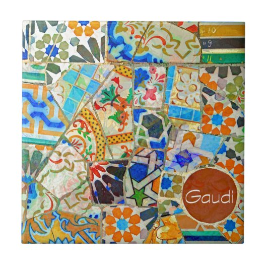 Fantastisch. Gaudi. Afbeelding 2 Tegeltje (Voorkant)