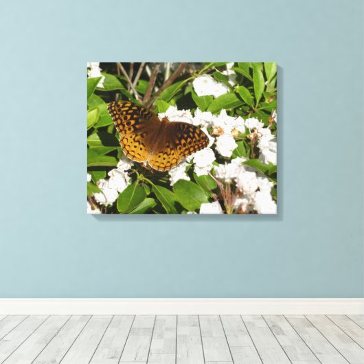 Fantastisch gebogen koninklijk konvooi op Mountain Canvas Afdruk (Insitu (Houten vloer))