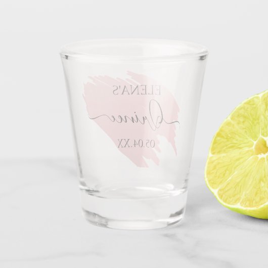 Fantastisch glas Birthday Quinceanera Party Favor (Achterkant)