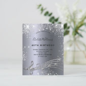 Fantastisch glitter muzieknoten (Staand voorkant)