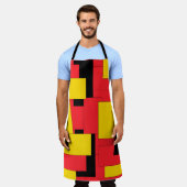 Fantastisch, helder, modern, geometrisch plezier schort (Gedragen)